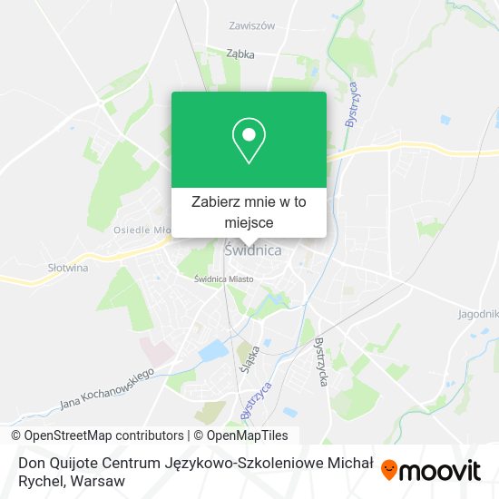 Mapa Don Quijote Centrum Językowo-Szkoleniowe Michał Rychel