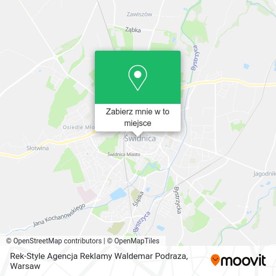 Mapa Rek-Style Agencja Reklamy Waldemar Podraza