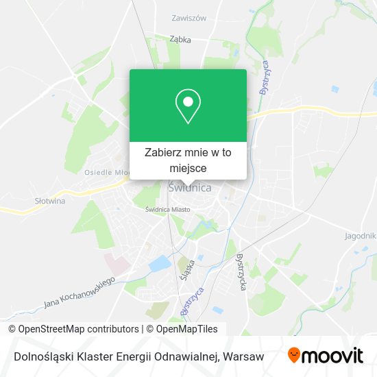 Mapa Dolnośląski Klaster Energii Odnawialnej