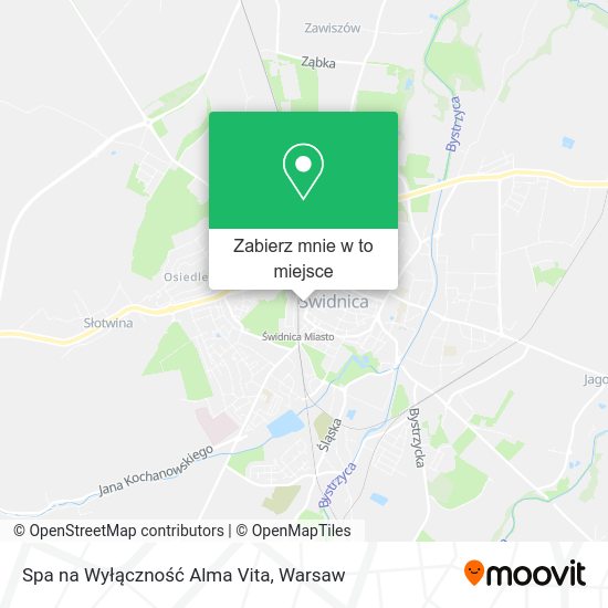 Mapa Spa na Wyłączność Alma Vita