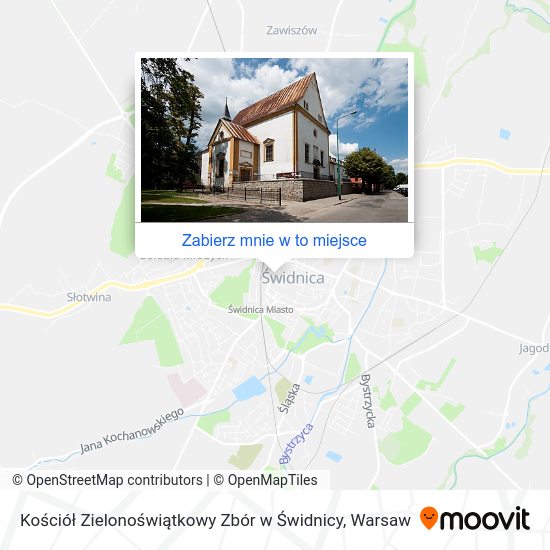 Mapa Kościół Zielonoświątkowy Zbór w Świdnicy