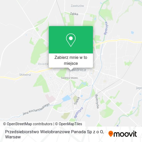 Mapa Przedsiebiorstwo Wielobranzowe Panada Sp z o O