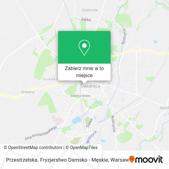 Mapa Przestrzelska. Fryzjerstwo Damsko - Męskie