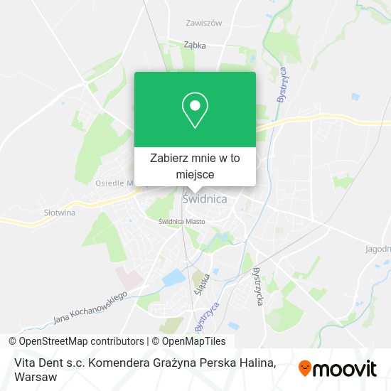 Mapa Vita Dent s.c. Komendera Grażyna Perska Halina