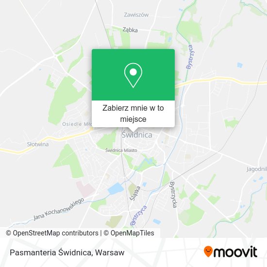 Mapa Pasmanteria Świdnica