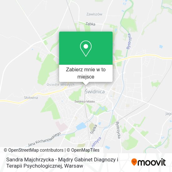 Mapa Sandra Majchrzycka - Mądry Gabinet Diagnozy i Terapii Psychologicznej