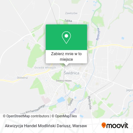 Mapa Akwizycja Handel Modliński Dariusz