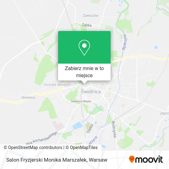 Mapa Salon Fryzjerski Monika Marszałek