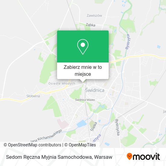 Mapa Sedom Ręczna Myjnia Samochodowa