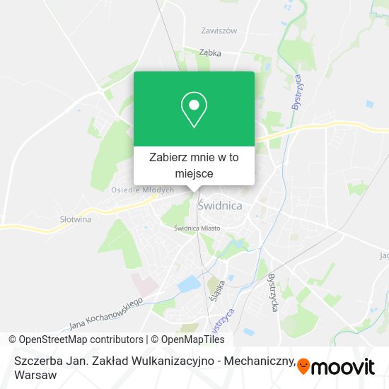 Mapa Szczerba Jan. Zakład Wulkanizacyjno - Mechaniczny