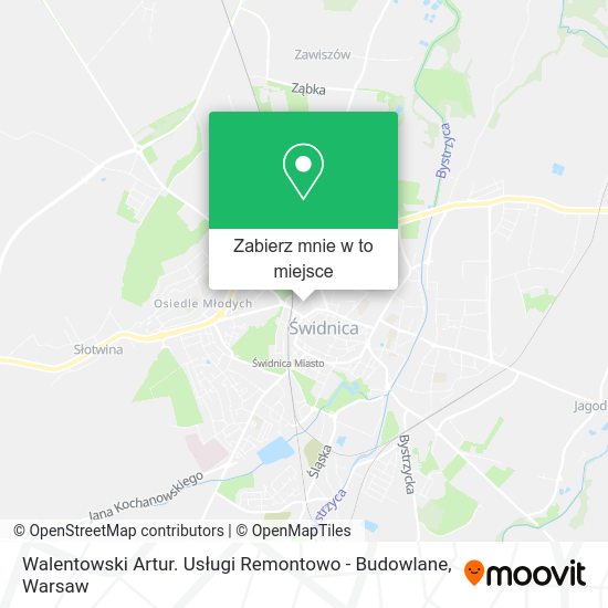 Mapa Walentowski Artur. Usługi Remontowo - Budowlane