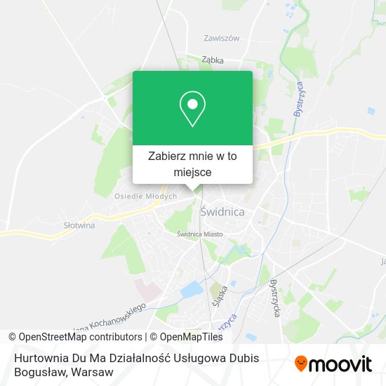 Mapa Hurtownia Du Ma Działalność Usługowa Dubis Bogusław