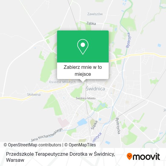 Mapa Przedszkole Terapeutyczne Dorotka w Świdnicy