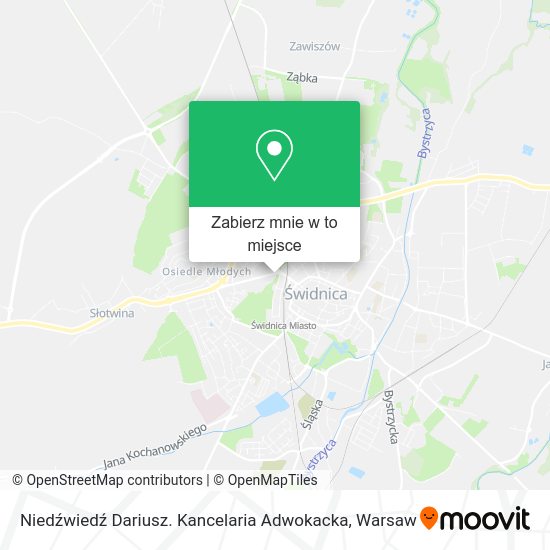 Mapa Niedźwiedź Dariusz. Kancelaria Adwokacka