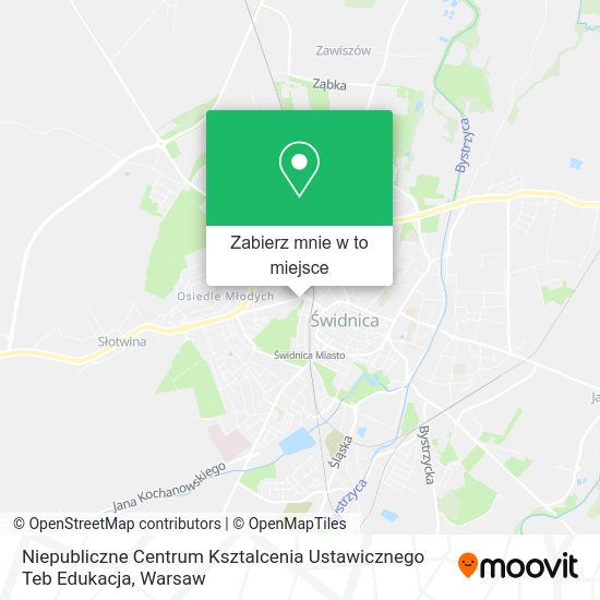 Mapa Niepubliczne Centrum Ksztalcenia Ustawicznego Teb Edukacja