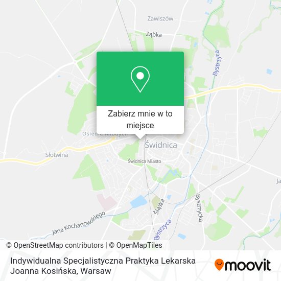 Mapa Indywidualna Specjalistyczna Praktyka Lekarska Joanna Kosińska