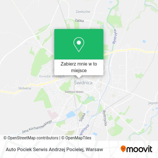 Mapa Auto Pociek Serwis Andrzej Pocielej