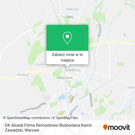 Mapa DK Aicarb Firma Remontowo Budowlana Kamil Zawadzki