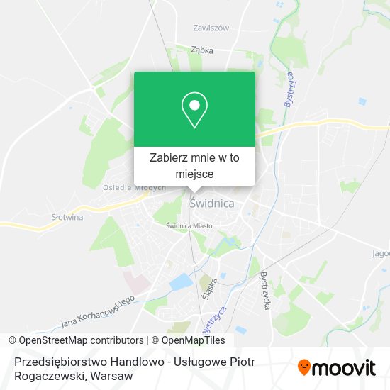 Mapa Przedsiębiorstwo Handlowo - Usługowe Piotr Rogaczewski