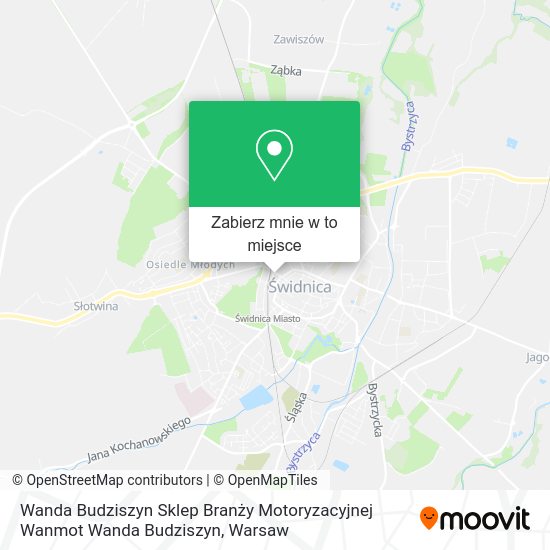 Mapa Wanda Budziszyn Sklep Branży Motoryzacyjnej Wanmot Wanda Budziszyn