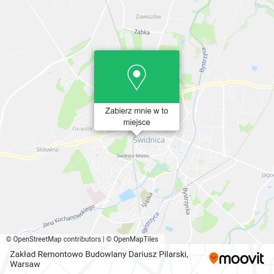 Mapa Zakład Remontowo Budowlany Dariusz Pilarski