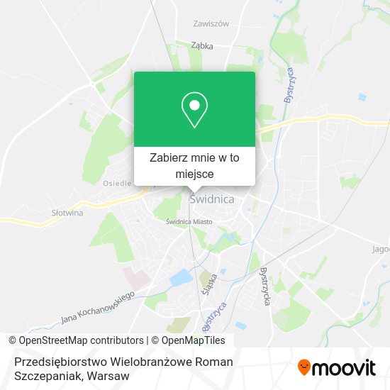 Mapa Przedsiębiorstwo Wielobranżowe Roman Szczepaniak