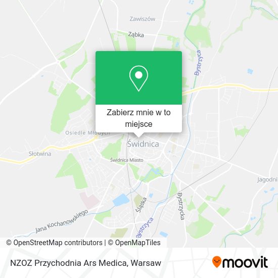 Mapa NZOZ Przychodnia Ars Medica