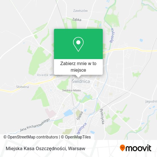 Mapa Miejska Kasa Oszczędności