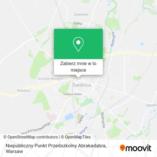 Mapa Niepubliczny Punkt Przedszkolny Abrakadabra