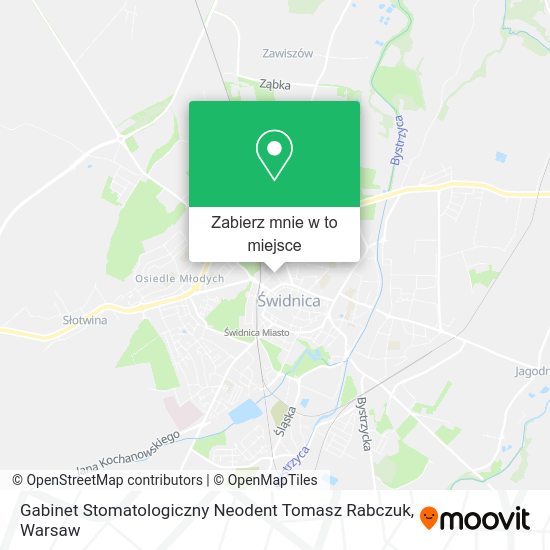 Mapa Gabinet Stomatologiczny Neodent Tomasz Rabczuk