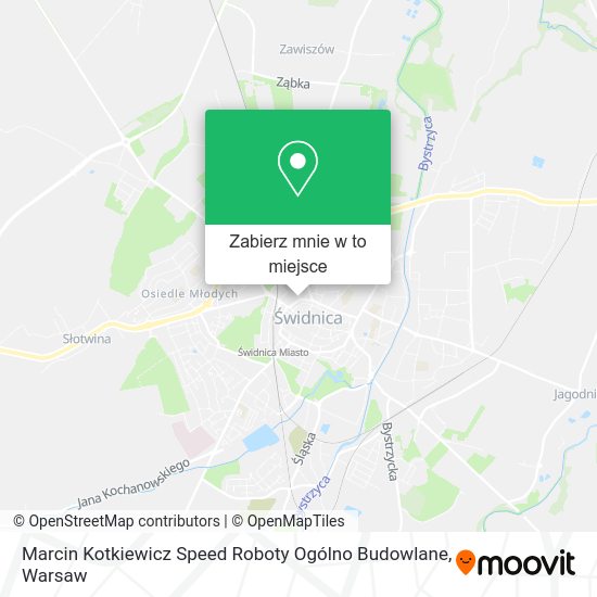 Mapa Marcin Kotkiewicz Speed Roboty Ogólno Budowlane