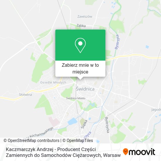 Mapa Kaczmarczyk Andrzej - Producent Części Zamiennych do Samochodów Ciężarowych