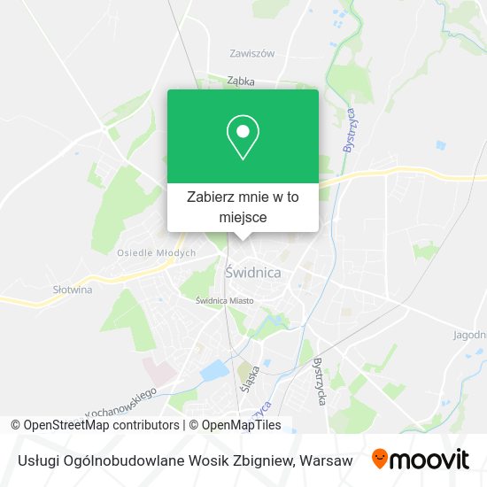 Mapa Usługi Ogólnobudowlane Wosik Zbigniew