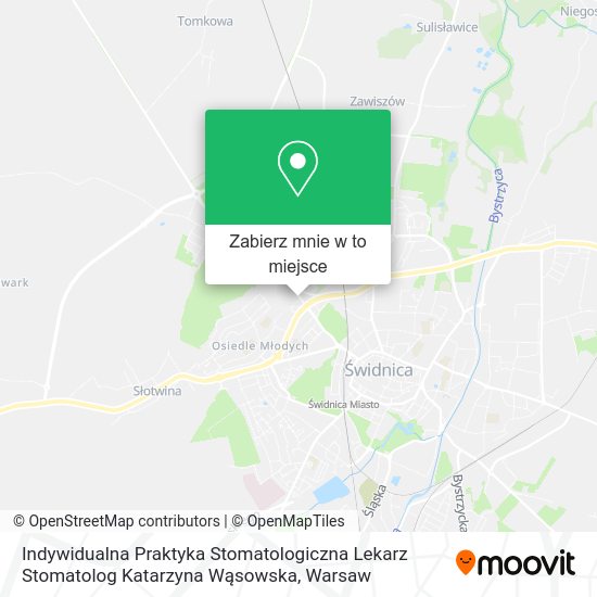 Mapa Indywidualna Praktyka Stomatologiczna Lekarz Stomatolog Katarzyna Wąsowska