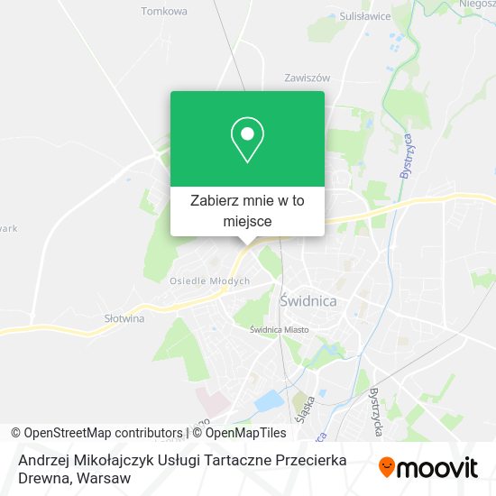 Mapa Andrzej Mikołajczyk Usługi Tartaczne Przecierka Drewna