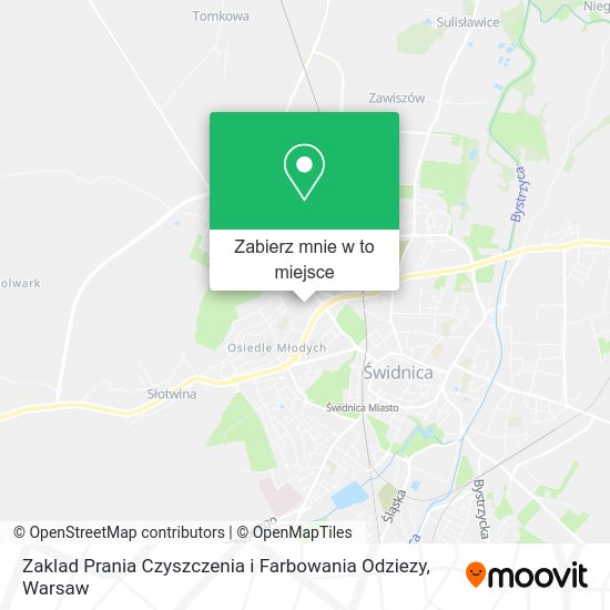 Mapa Zaklad Prania Czyszczenia i Farbowania Odziezy