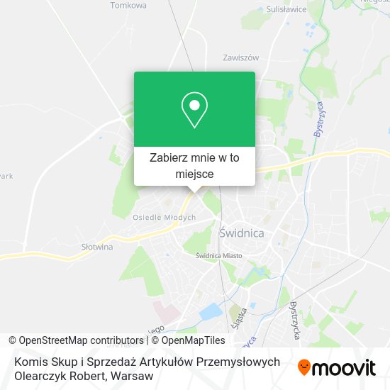 Mapa Komis Skup i Sprzedaż Artykułów Przemysłowych Olearczyk Robert