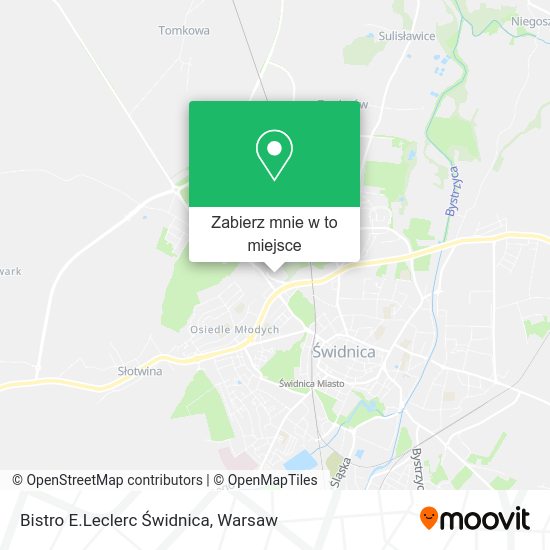 Mapa Bistro E.Leclerc Świdnica