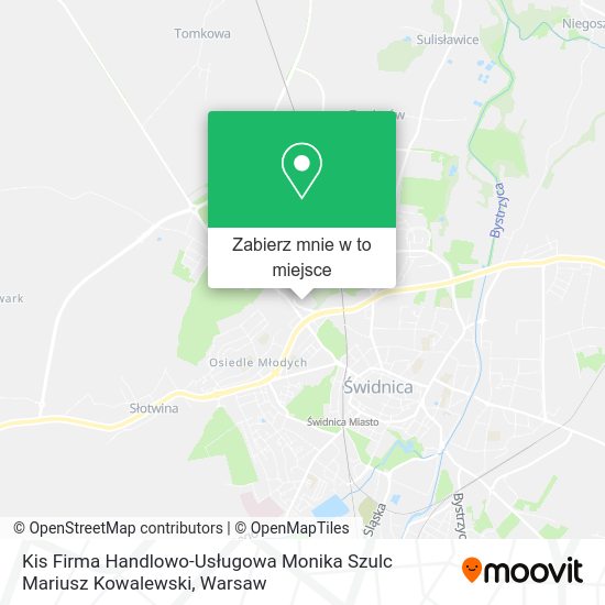 Mapa Kis Firma Handlowo-Usługowa Monika Szulc Mariusz Kowalewski