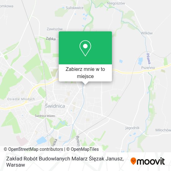 Mapa Zakład Robót Budowlanych Malarz Ślęzak Janusz