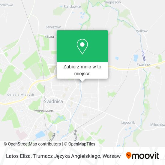 Mapa Latos Eliza. Tłumacz Języka Angielskiego