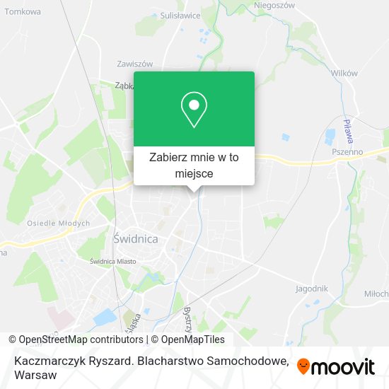 Mapa Kaczmarczyk Ryszard. Blacharstwo Samochodowe