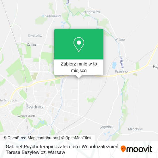 Mapa Gabinet Psychoterapii Uzależnień i Współuzależnień Teresa Bazylewicz