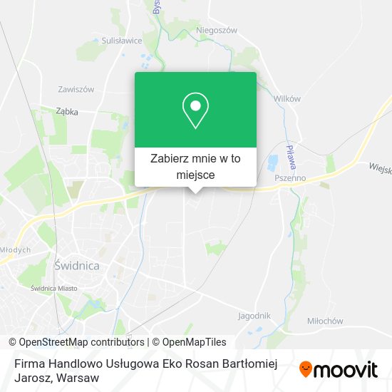 Mapa Firma Handlowo Usługowa Eko Rosan Bartłomiej Jarosz