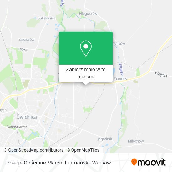 Mapa Pokoje Gościnne Marcin Furmański