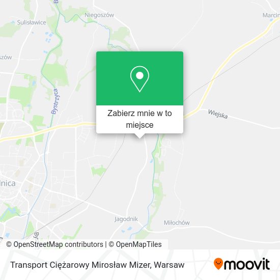 Mapa Transport Ciężarowy Mirosław Mizer