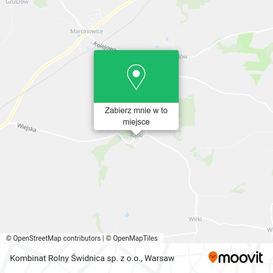 Mapa Kombinat Rolny Świdnica sp. z o.o.