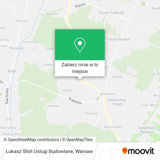 Mapa Łukasz Słoń Usługi Budowlane