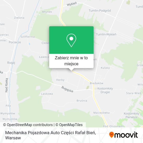 Mapa Mechanika Pojazdowa Auto Części Rafał Bień