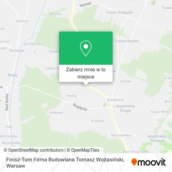 Mapa Finisz-Tom Firma Budowlana Tomasz Wojtasiński